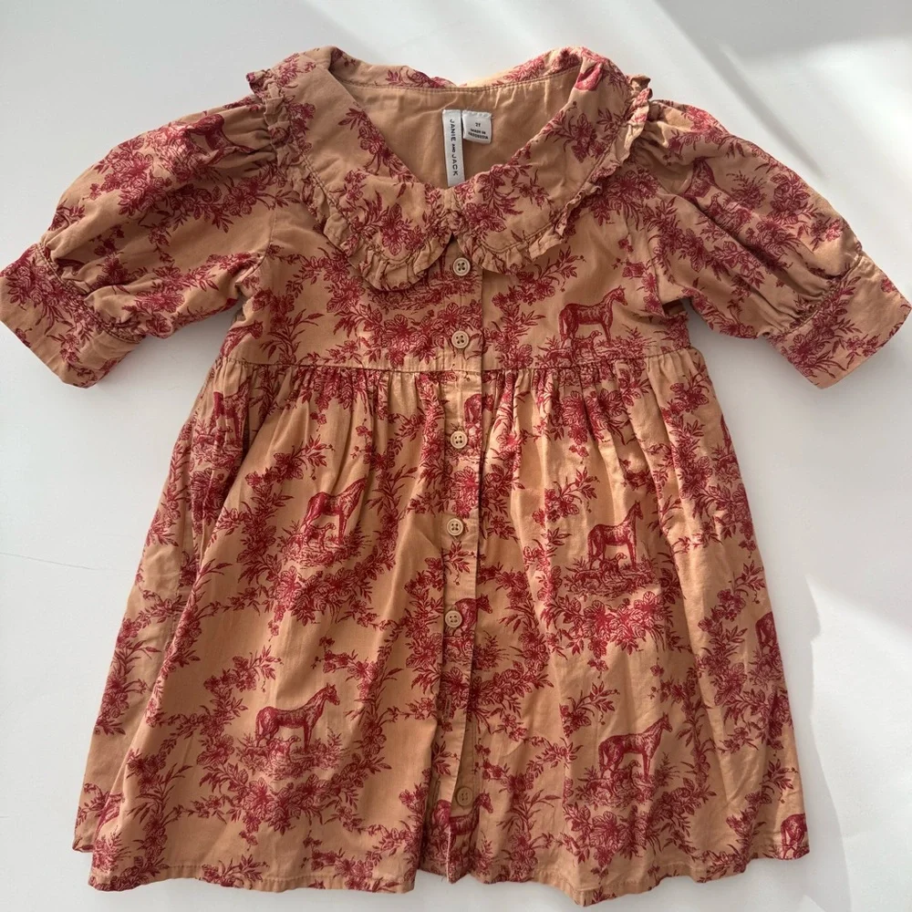 Janie and Jack 2T Floral Dress - Picture 1 of 3